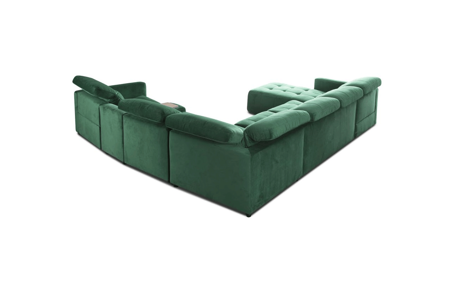 Cantony Sectional w/Bed & Recliner