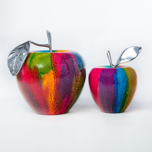 Colorful Apple Set Sculpture