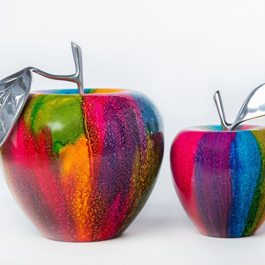 Colorful Apple Set Sculpture