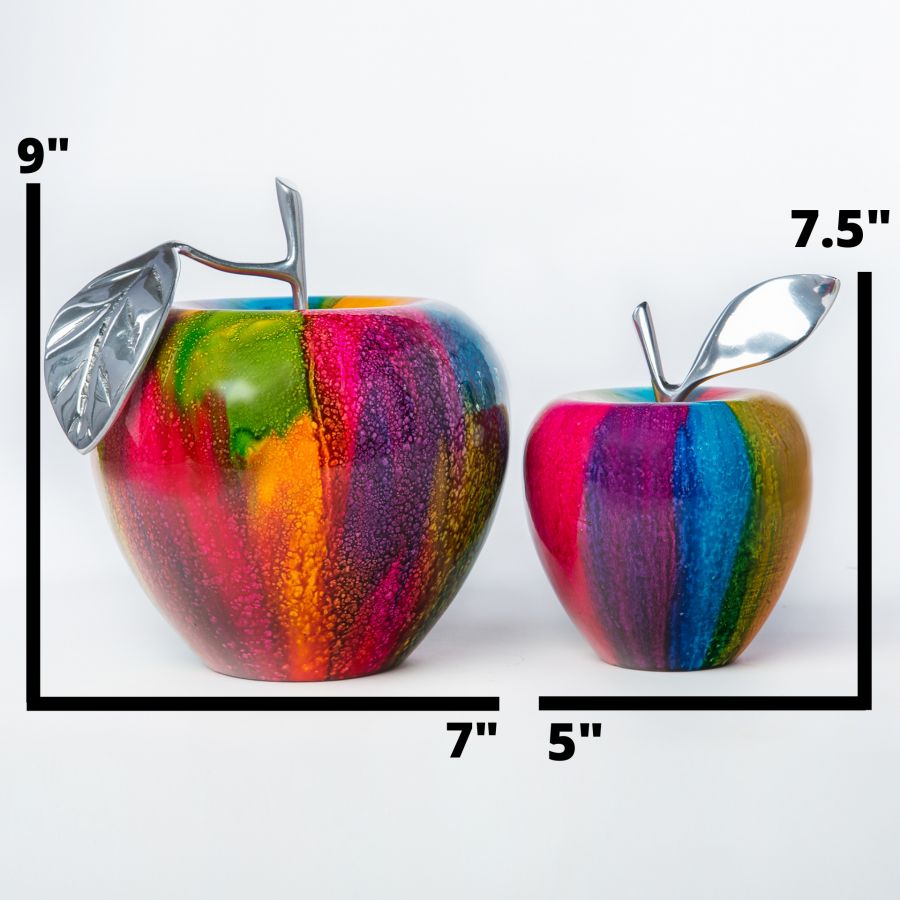 Colorful Apple Set Sculpture