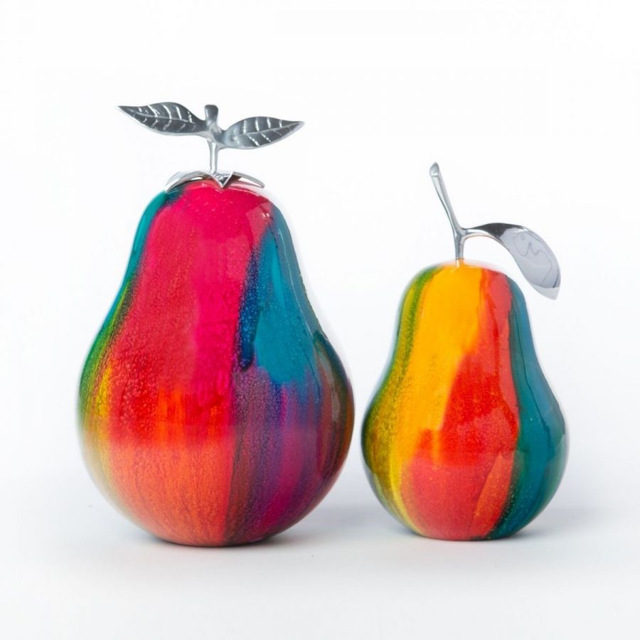 Colorful Pear Sculpture