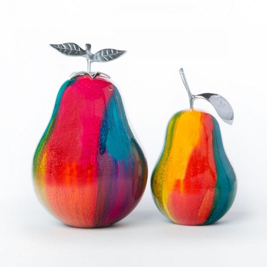 Colorful Pear Sculpture