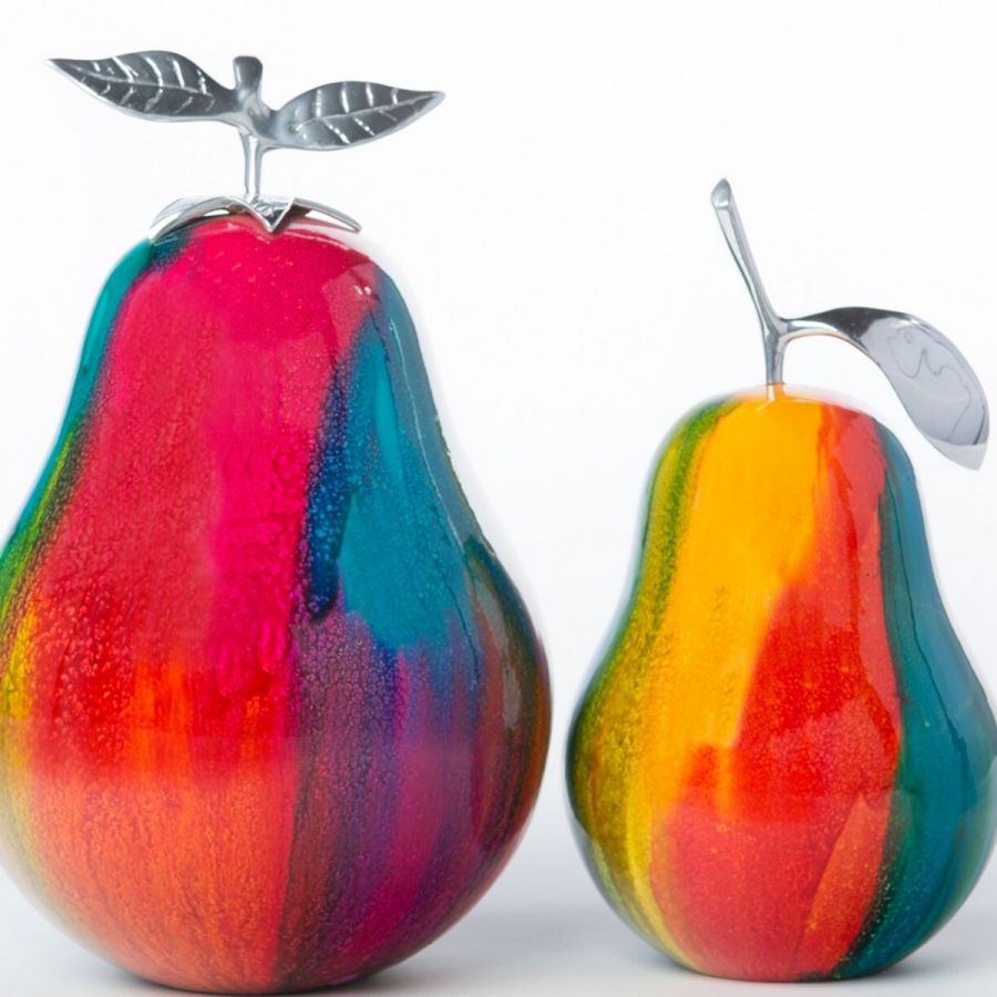 Colorful Pear Sculpture