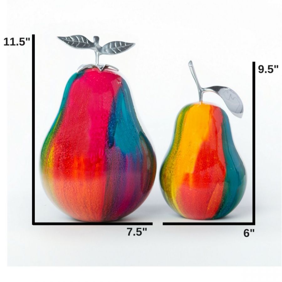 Colorful Pear Sculpture