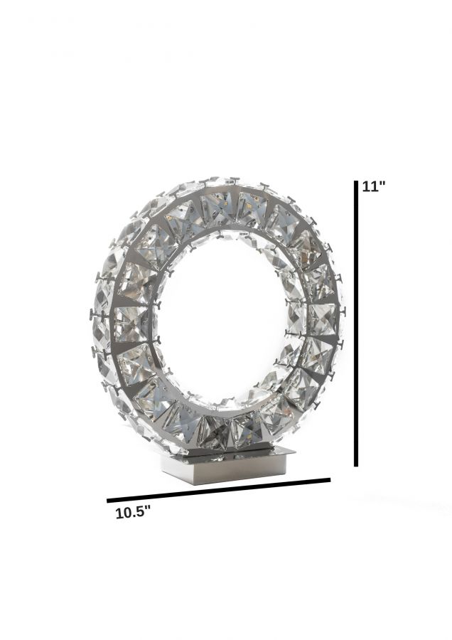 Round Crystal Table Lamp